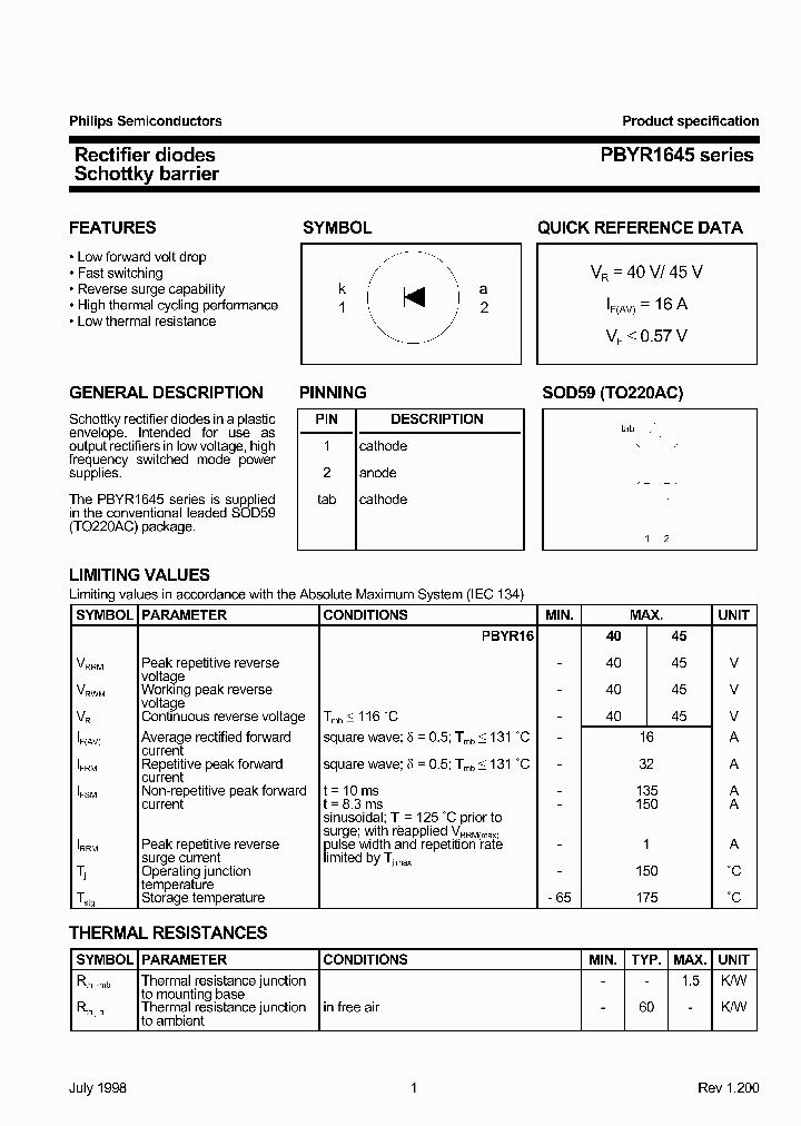 PBYR1645_1293824.PDF Datasheet