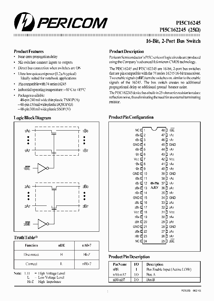 PI5C16245V_1295852.PDF Datasheet