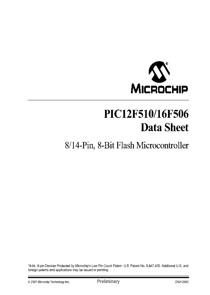 PIC16F010-EMC_1082931.PDF Datasheet