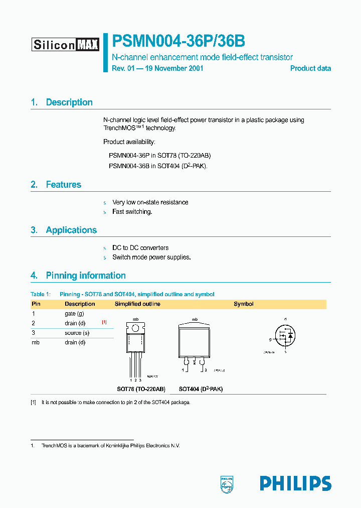 PSMN004-36P_1297850.PDF Datasheet