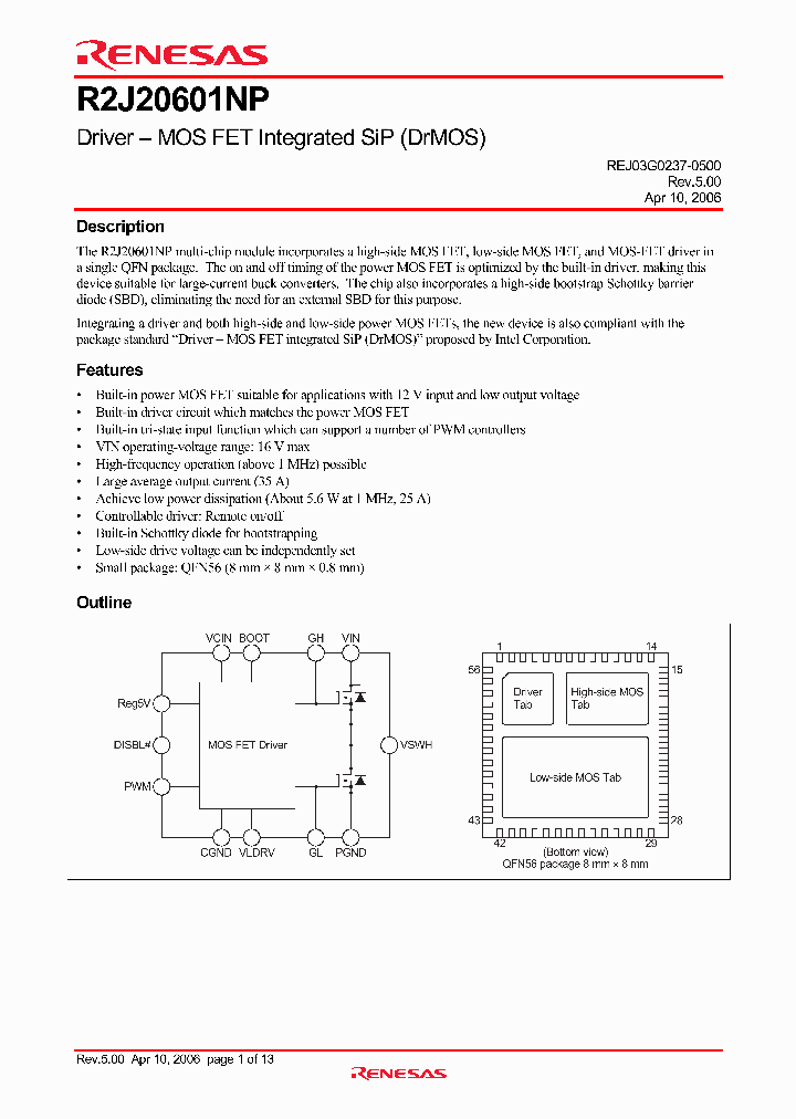 R2J20601NP_1300350.PDF Datasheet