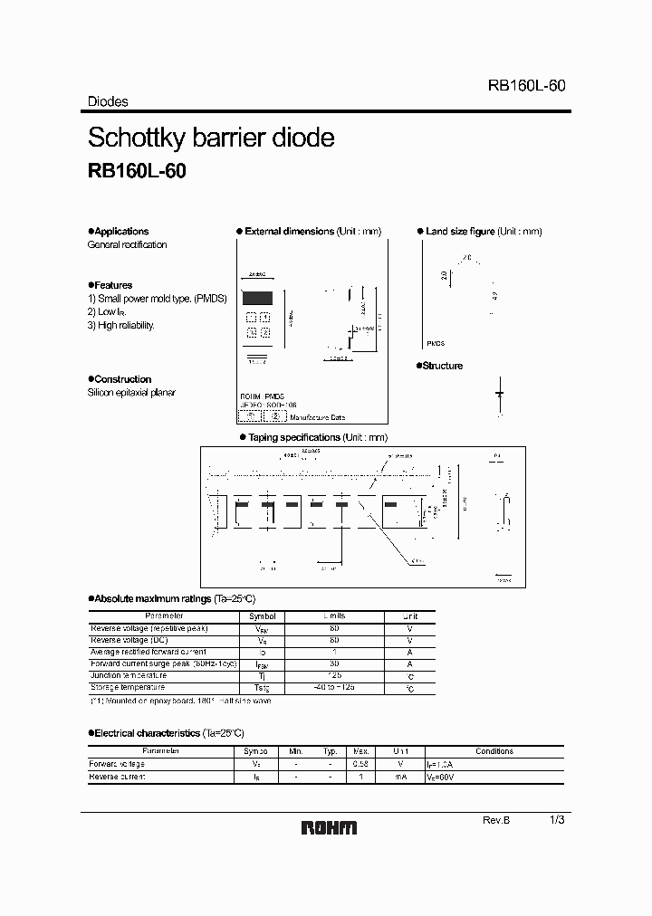 RB160L-601_1300682.PDF Datasheet