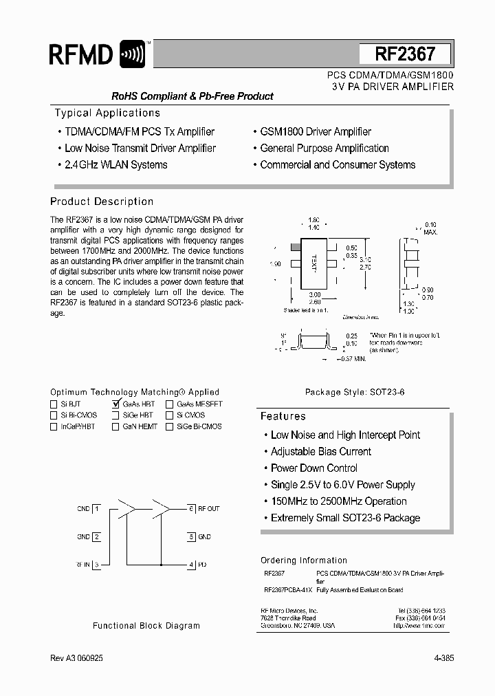 RF236706_1301333.PDF Datasheet