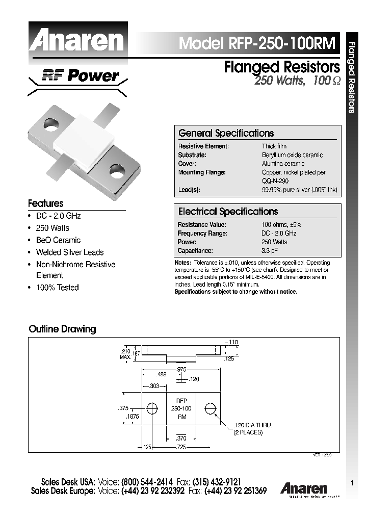 RFP-250-100RM_1301604.PDF Datasheet