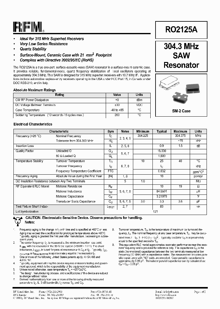 RO2125A_1302450.PDF Datasheet