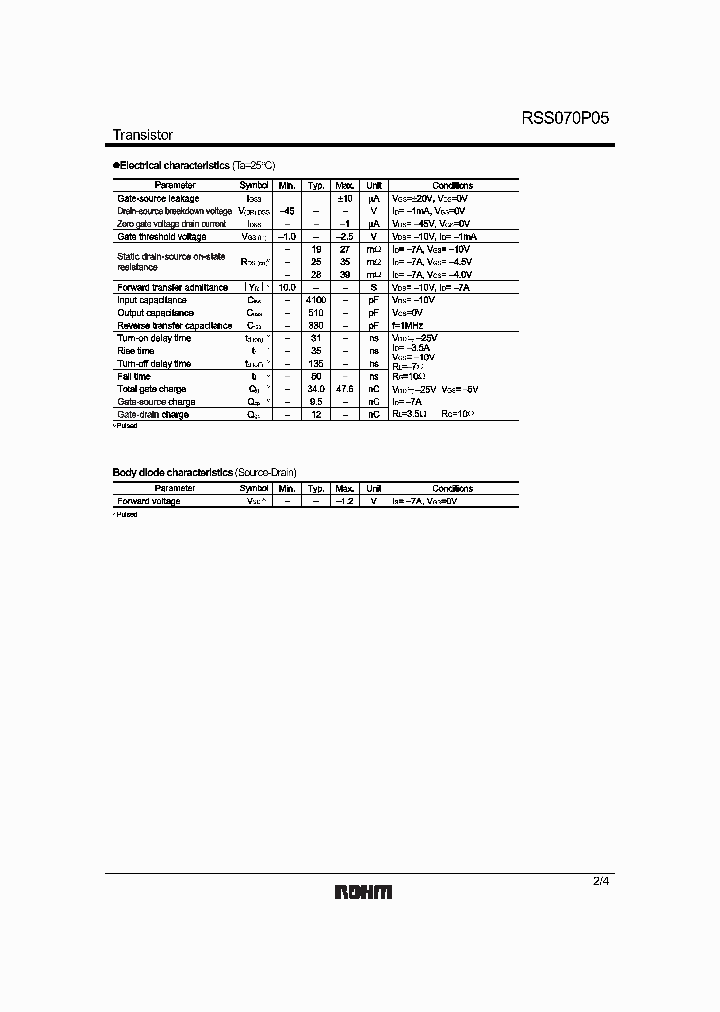 RSS070P05_1302806.PDF Datasheet