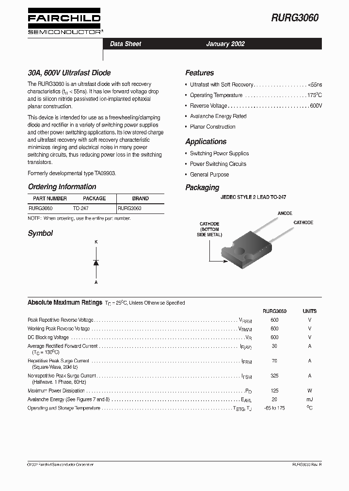 RURG3060_1302993.PDF Datasheet