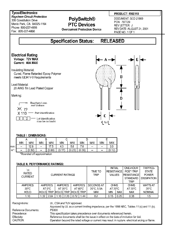 RXE110_1131669.PDF Datasheet