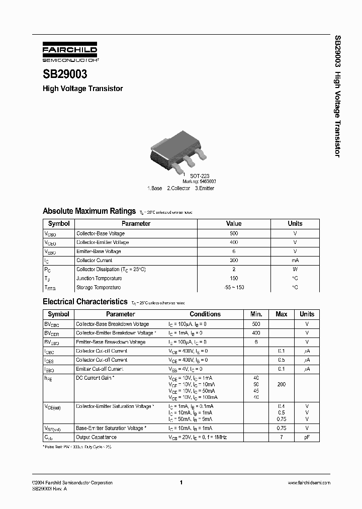 SB29003_1053980.PDF Datasheet