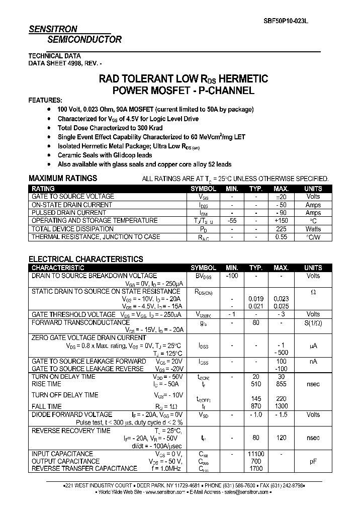 SBF50P10-023L_1305290.PDF Datasheet