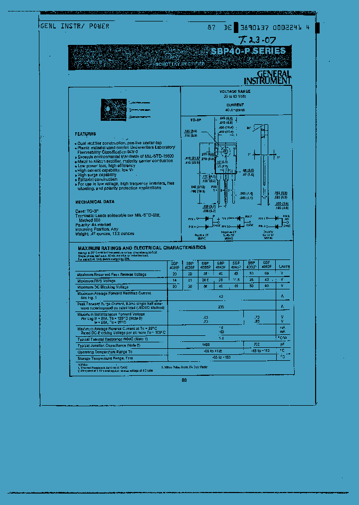 SBP40P_1305402.PDF Datasheet