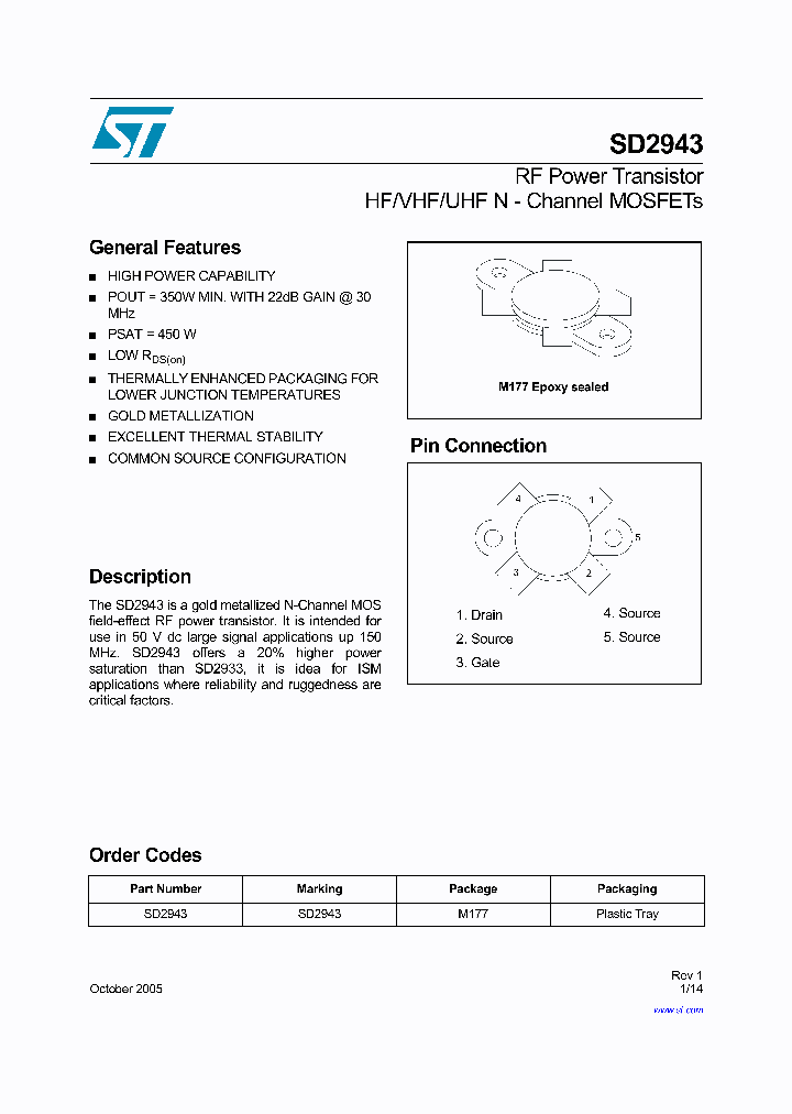 SD2943_1306251.PDF Datasheet