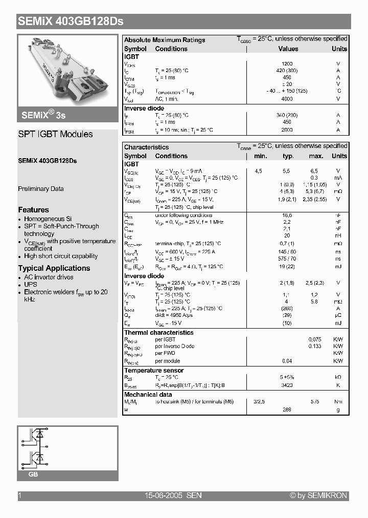 SEMIX403GB128DS_1306982.PDF Datasheet