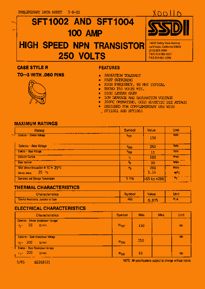 SFT1004_1307822.PDF Datasheet
