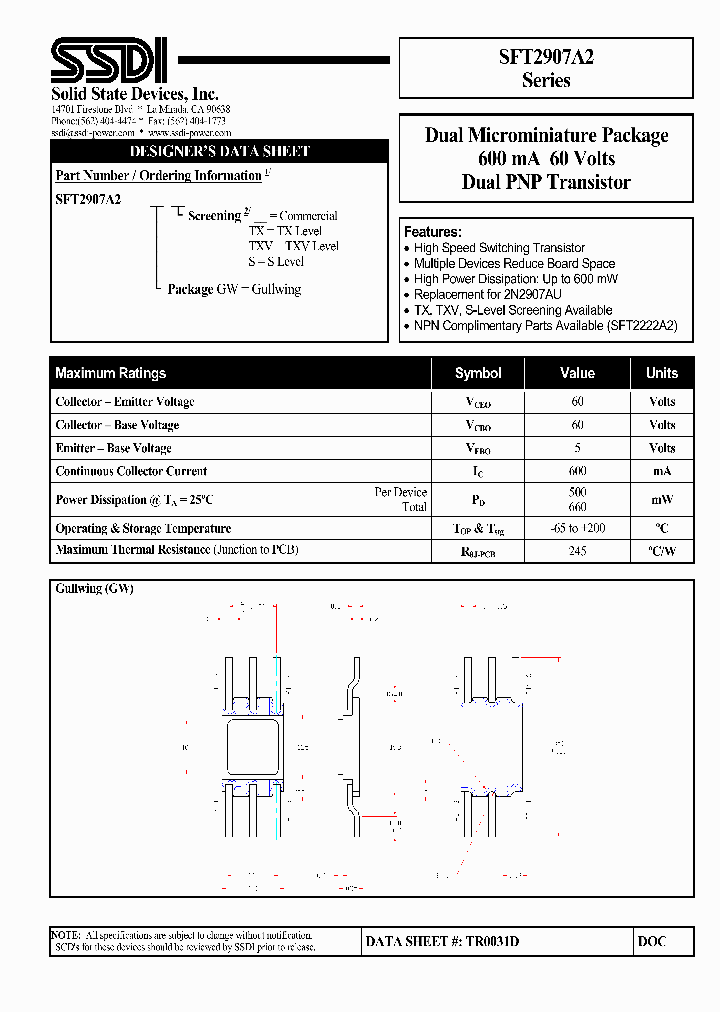 SFT2907A2_1038841.PDF Datasheet