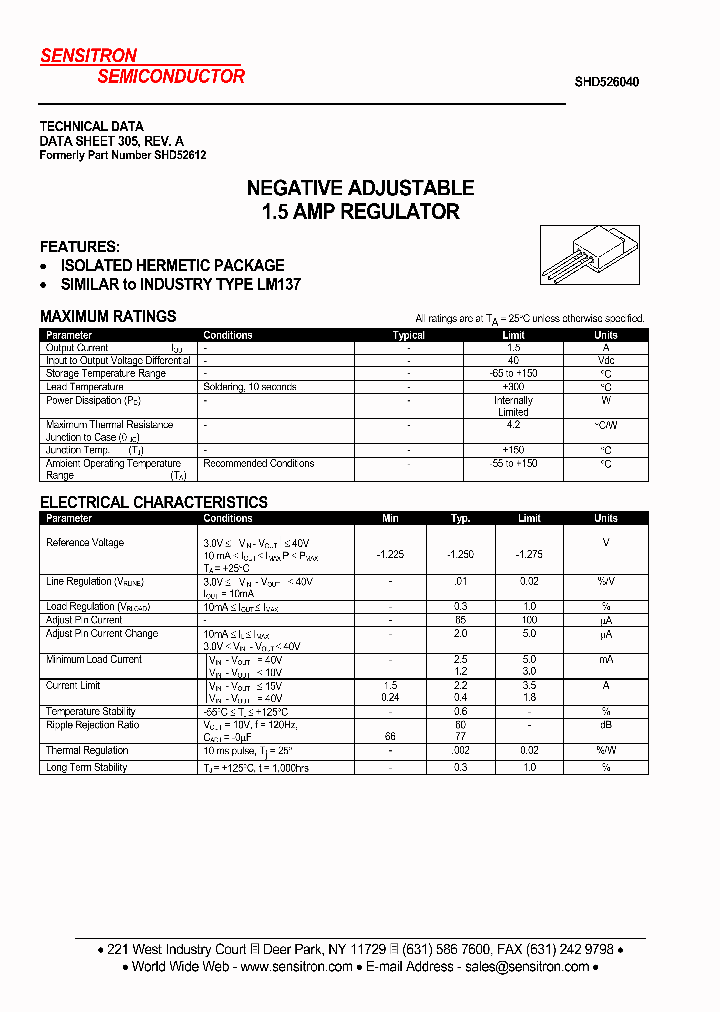 SHD526040_1308493.PDF Datasheet