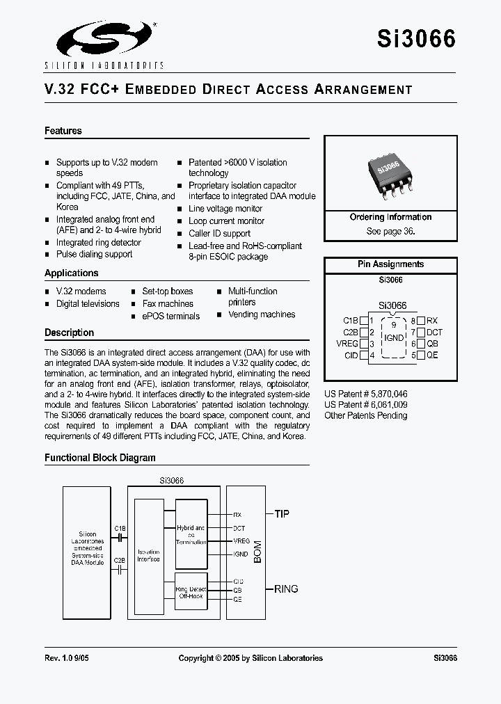 SI3066-B-FS_1308689.PDF Datasheet