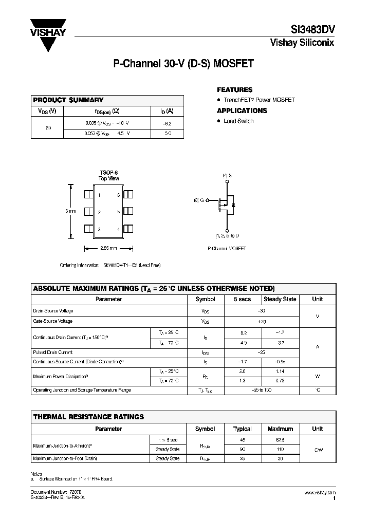 SI3483DV-T1-E3_1308736.PDF Datasheet