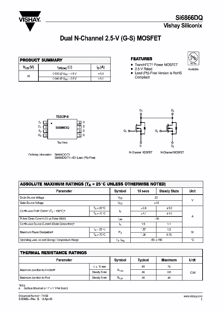 SI6866DQ-T1-E3_1309095.PDF Datasheet