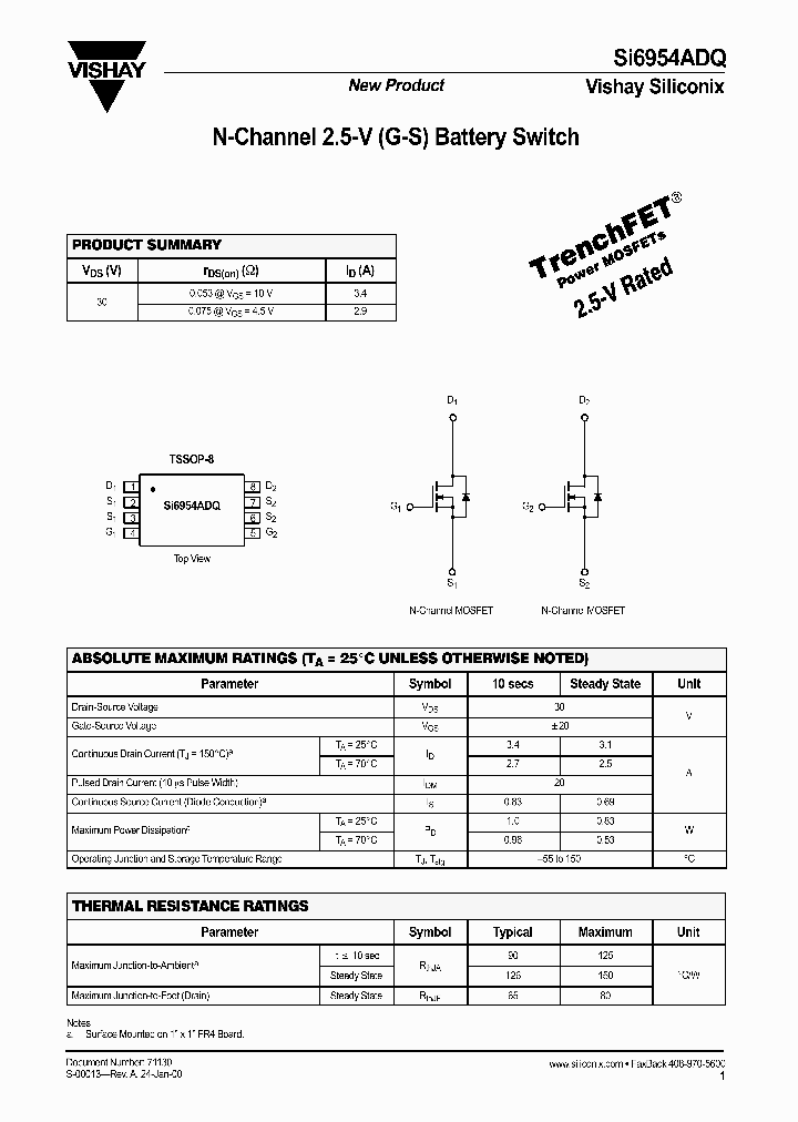 SI6954ADQ_1163140.PDF Datasheet