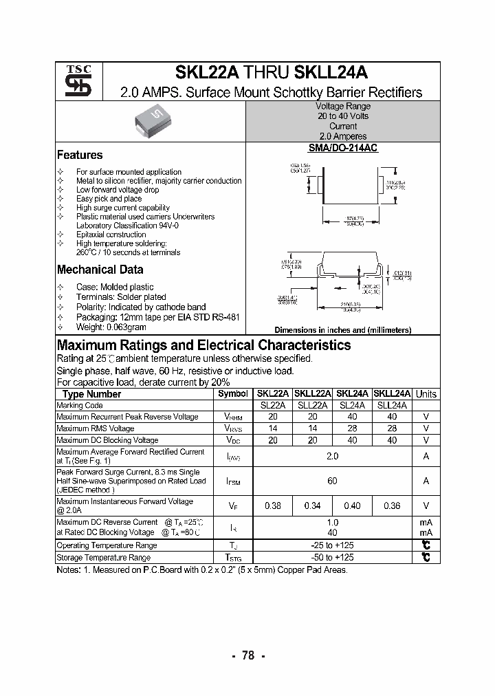 SKL22A_1188602.PDF Datasheet