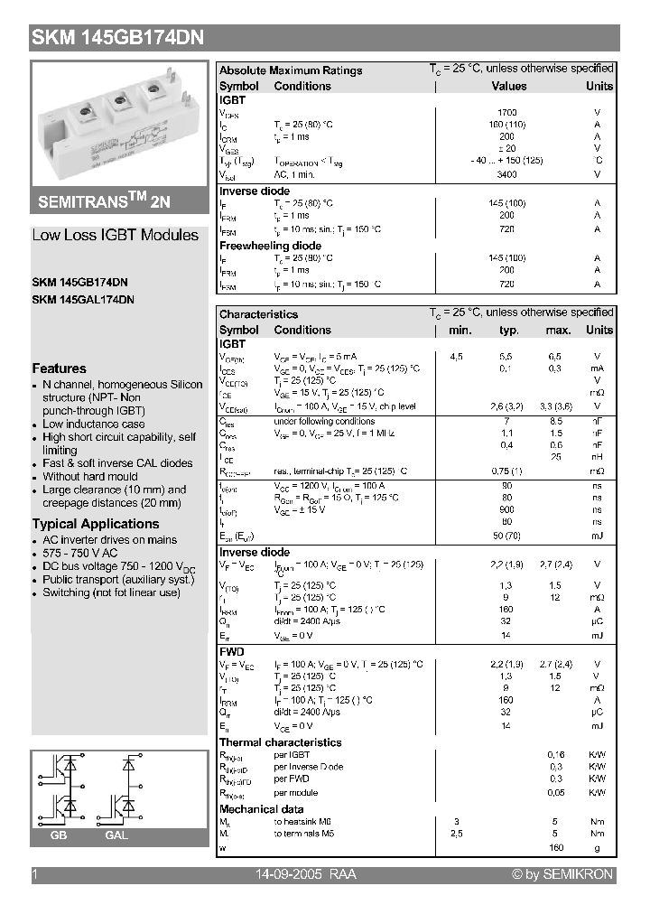 SKM145GB174DN_1309851.PDF Datasheet