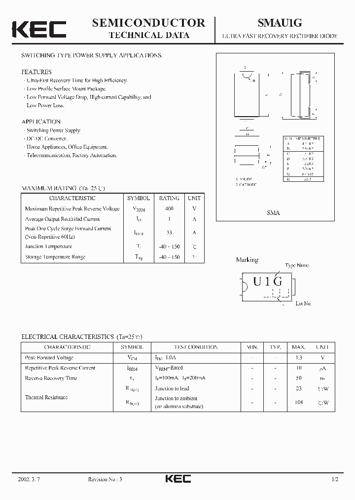 SMAU1G_1311110.PDF Datasheet