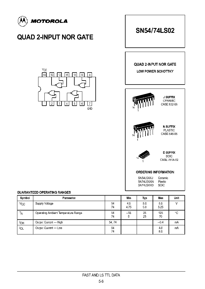 SN54LS02_1165910.PDF Datasheet