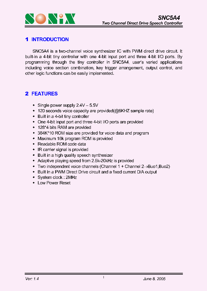 SNC5A405_1120874.PDF Datasheet