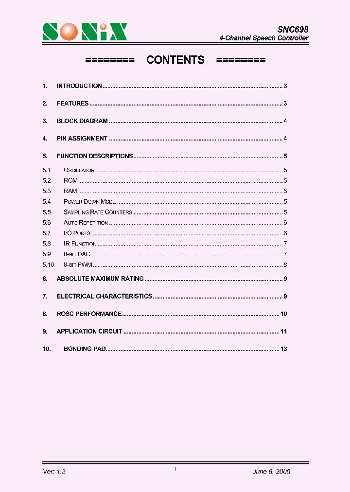 SNC69805_1314110.PDF Datasheet