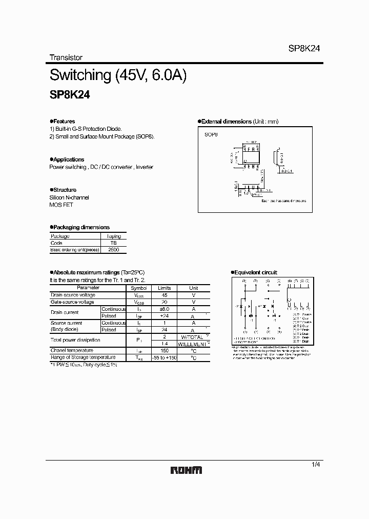SP8K24_1315271.PDF Datasheet
