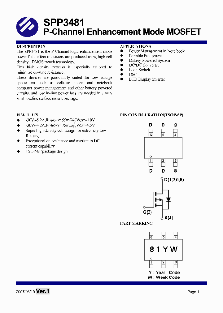 SPP3481ST6RG_1315591.PDF Datasheet