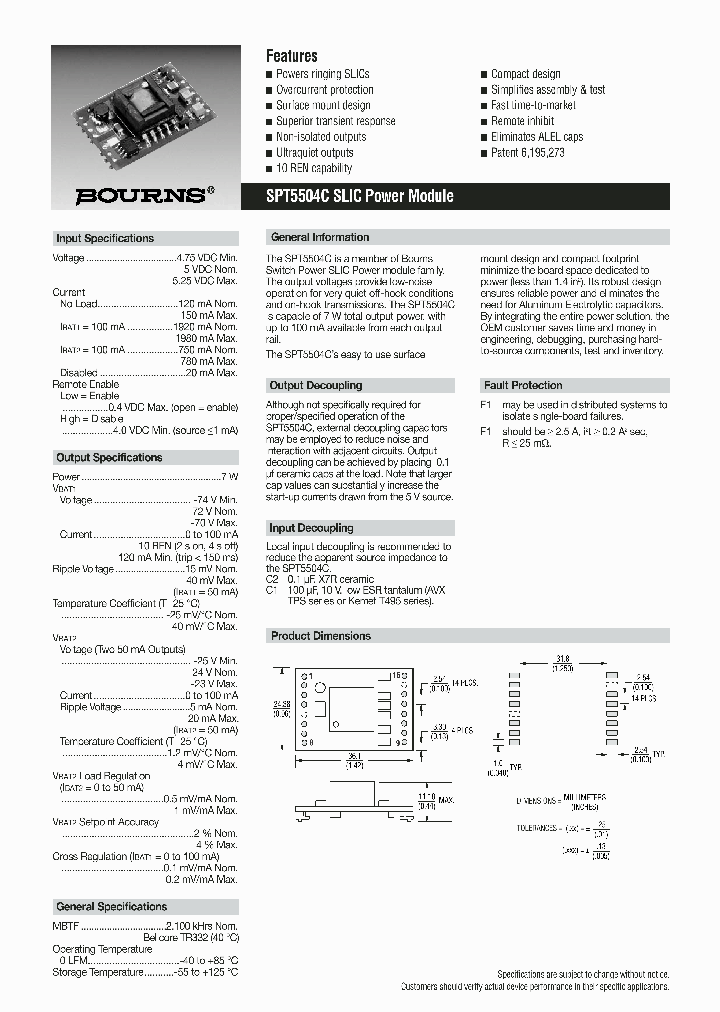 SPT5504C_1037014.PDF Datasheet