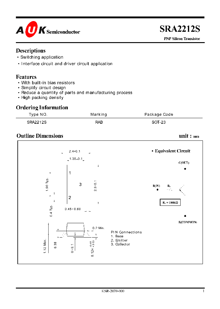 SRA2212S_1316198.PDF Datasheet