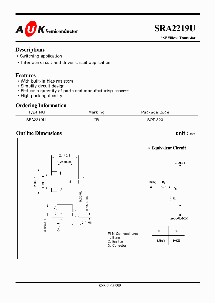 SRA2219U_1316210.PDF Datasheet