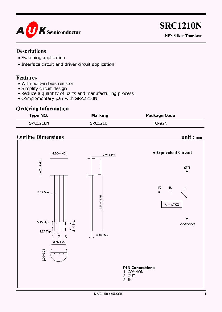 SRC1210N_1316321.PDF Datasheet