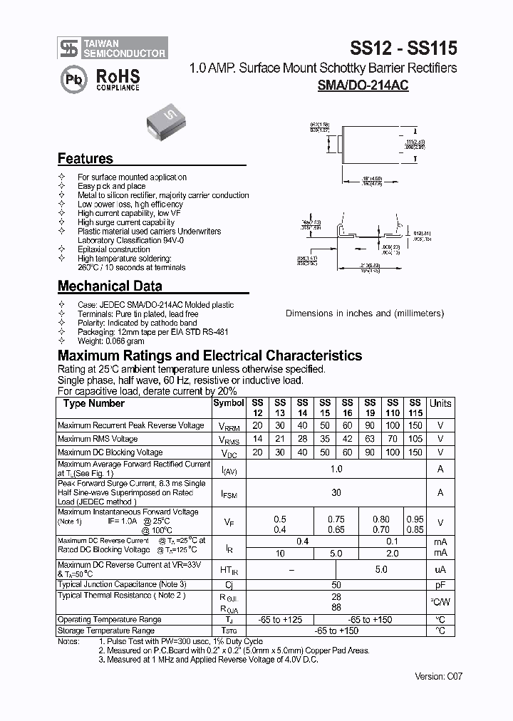 SS12_1070676.PDF Datasheet
