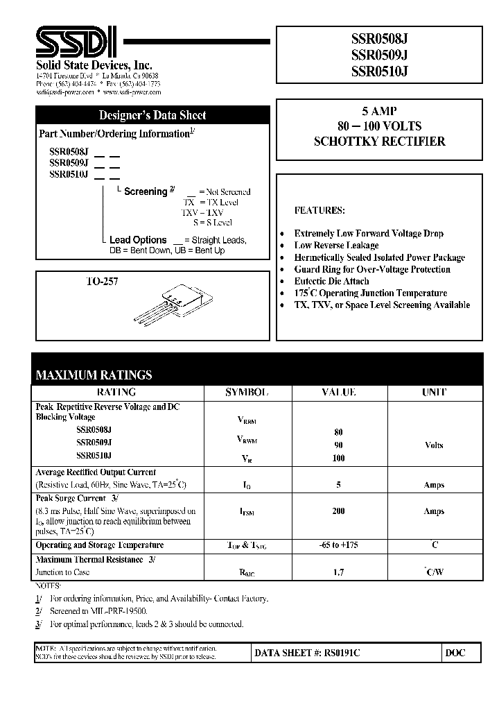 SSR0510J_1316877.PDF Datasheet