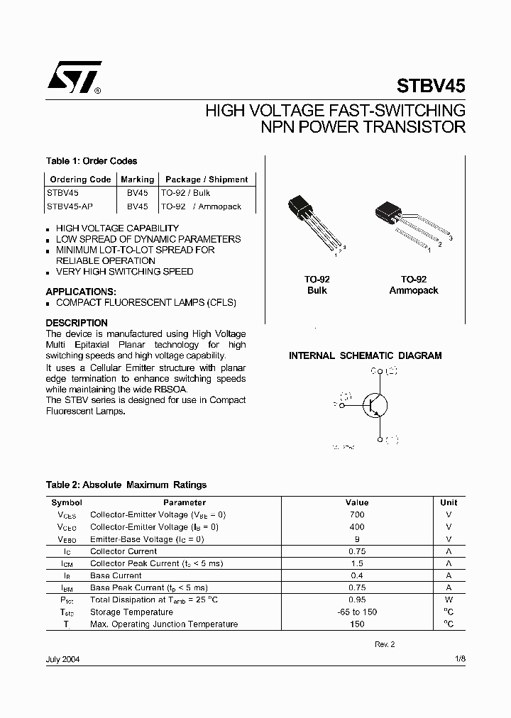 STBV45-AP_1317939.PDF Datasheet