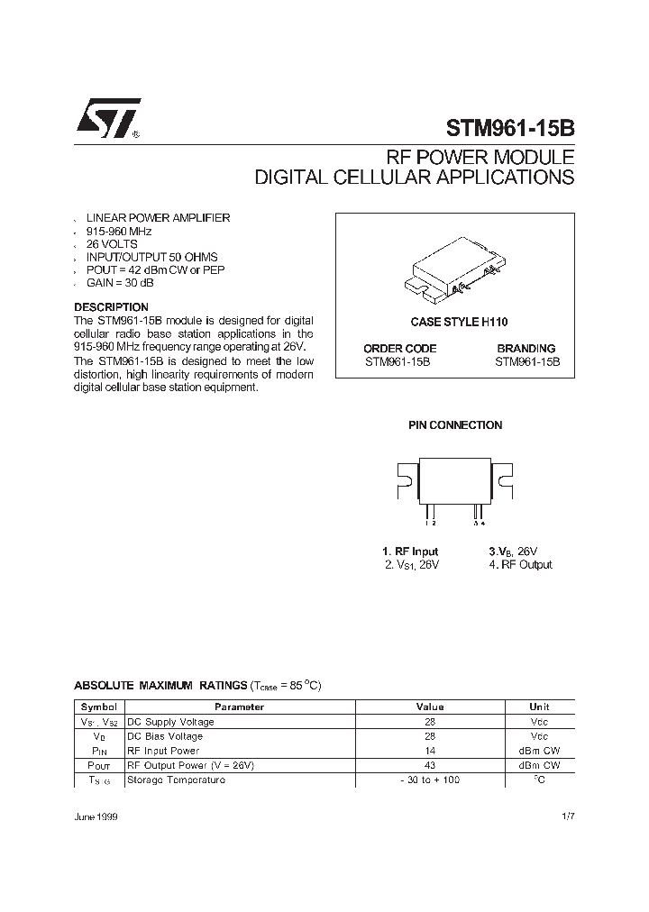 STM961-15B_1318781.PDF Datasheet