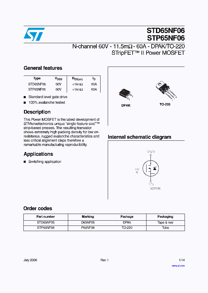 STP65NF06_1184894.PDF Datasheet