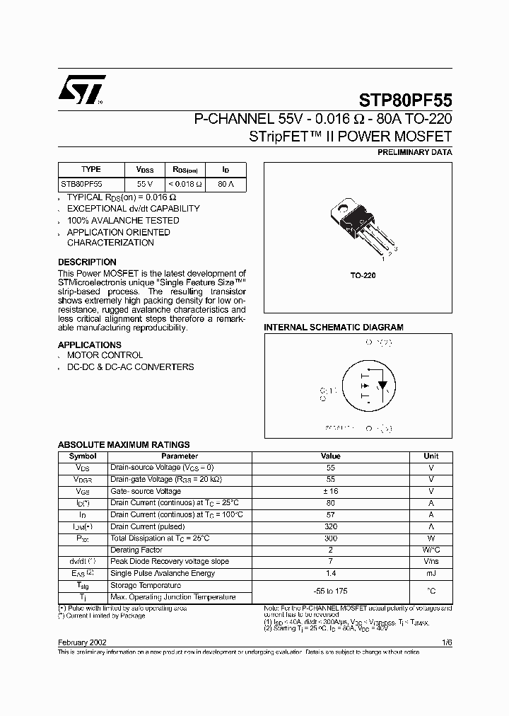 STP80PF55_1319099.PDF Datasheet