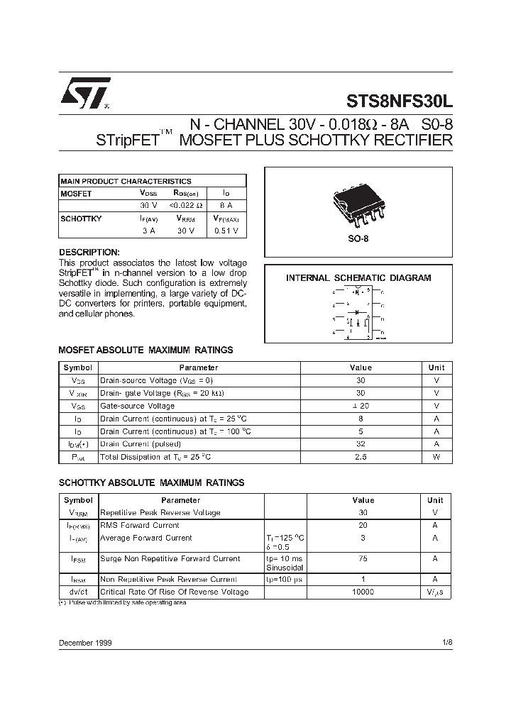 STS8NFS30L_1319397.PDF Datasheet