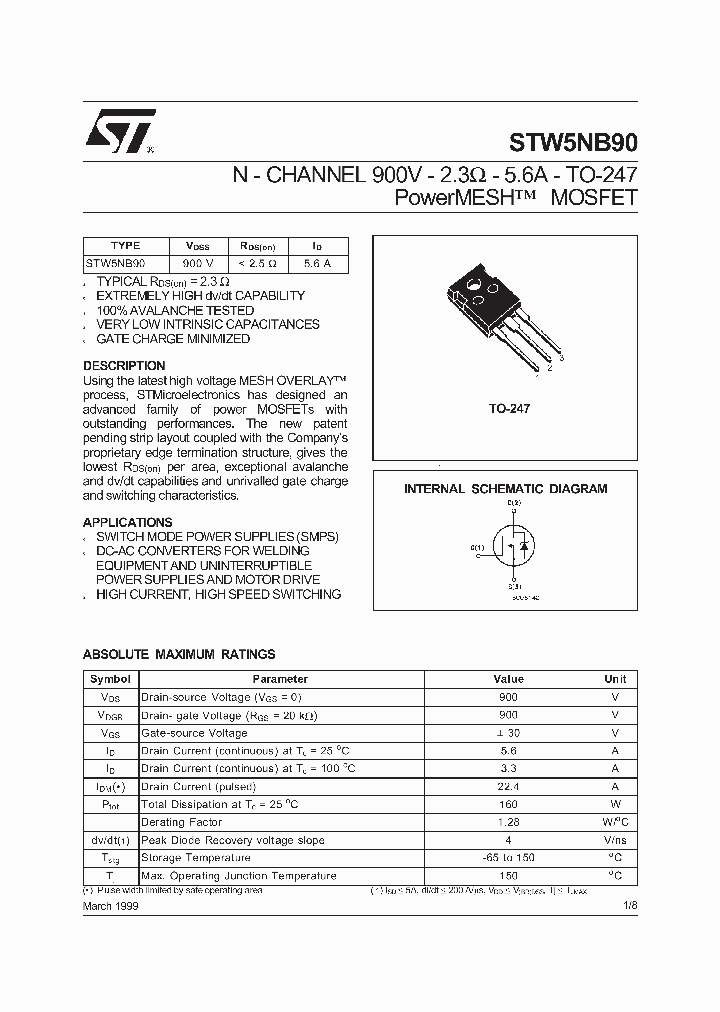 STW5NB90_1158992.PDF Datasheet