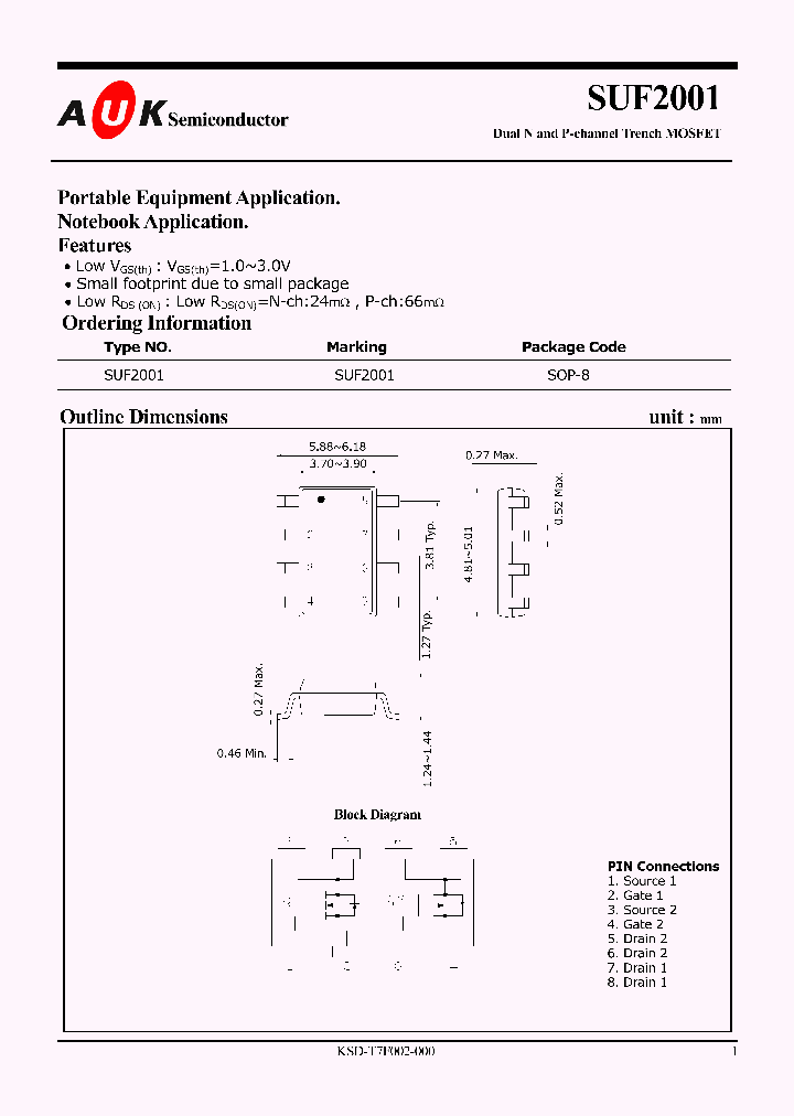 SUF2001_1152779.PDF Datasheet