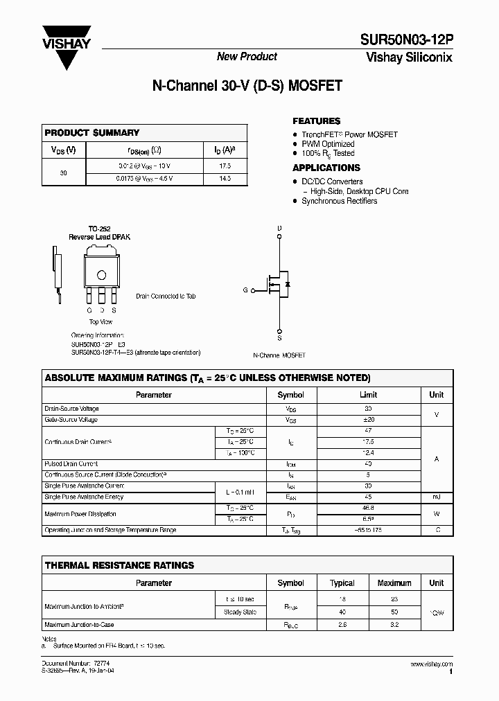 SUR50N03-12P-T4-E3_1319899.PDF Datasheet