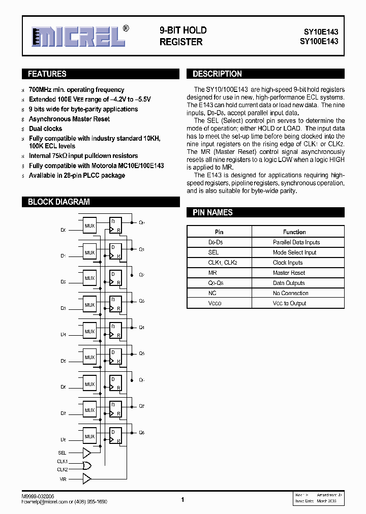 SY10E14306_1320310.PDF Datasheet