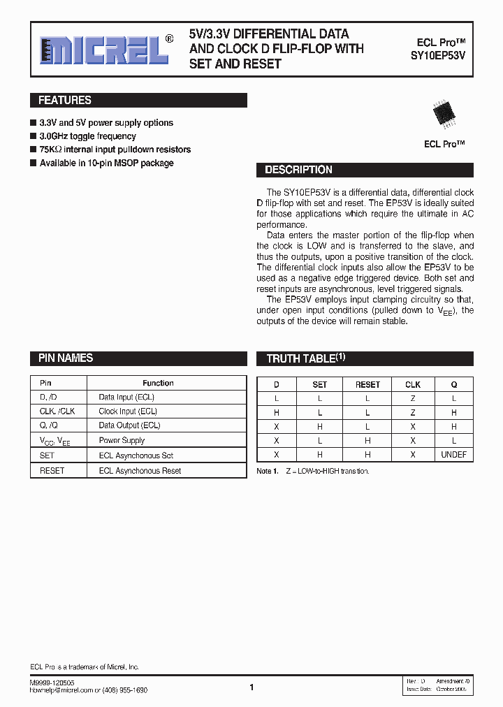 SY10EP53VKC_1119725.PDF Datasheet