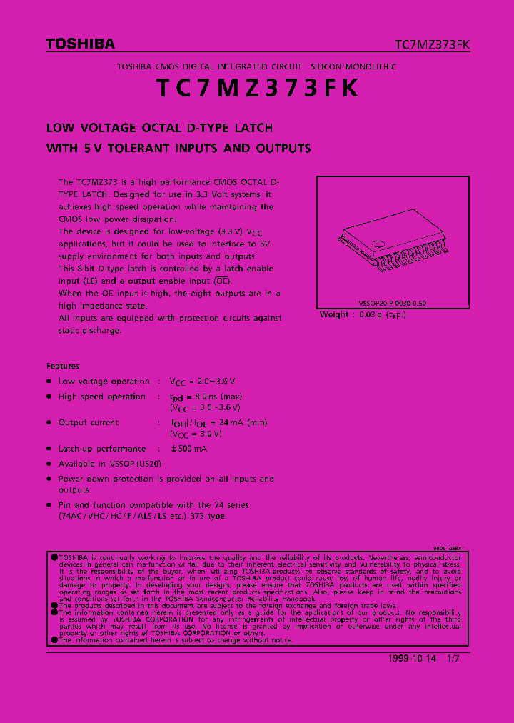 TC7MZ373FK_1322736.PDF Datasheet