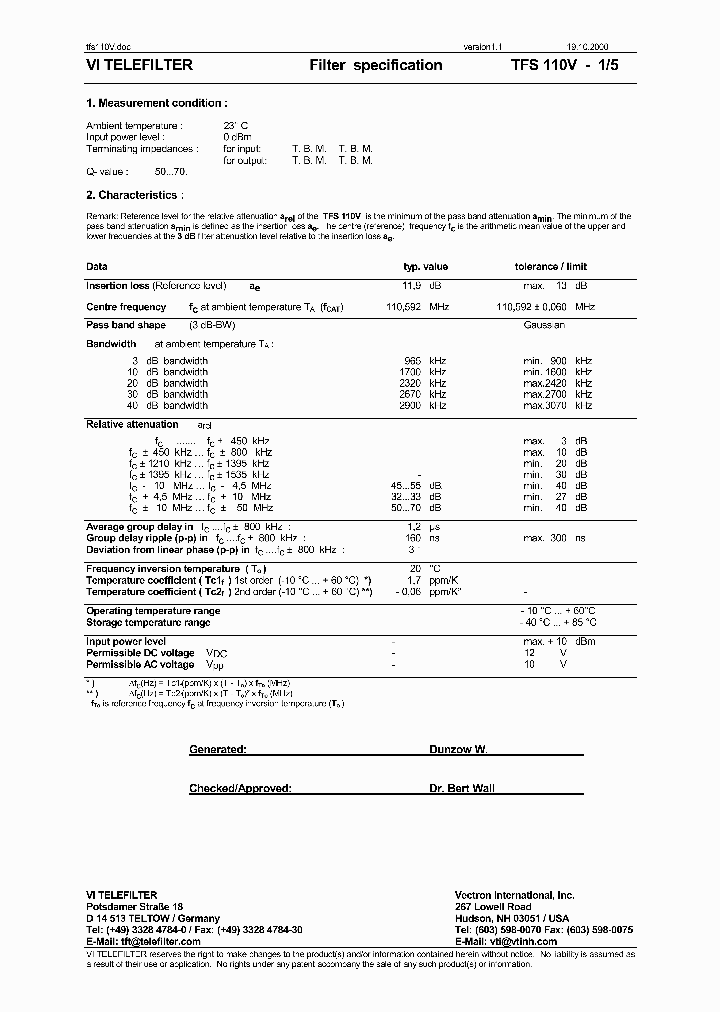 TFS110V_1173825.PDF Datasheet